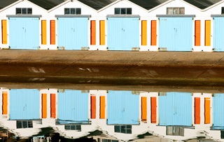 Clyde Quay boat sheds at Oriental Bay.